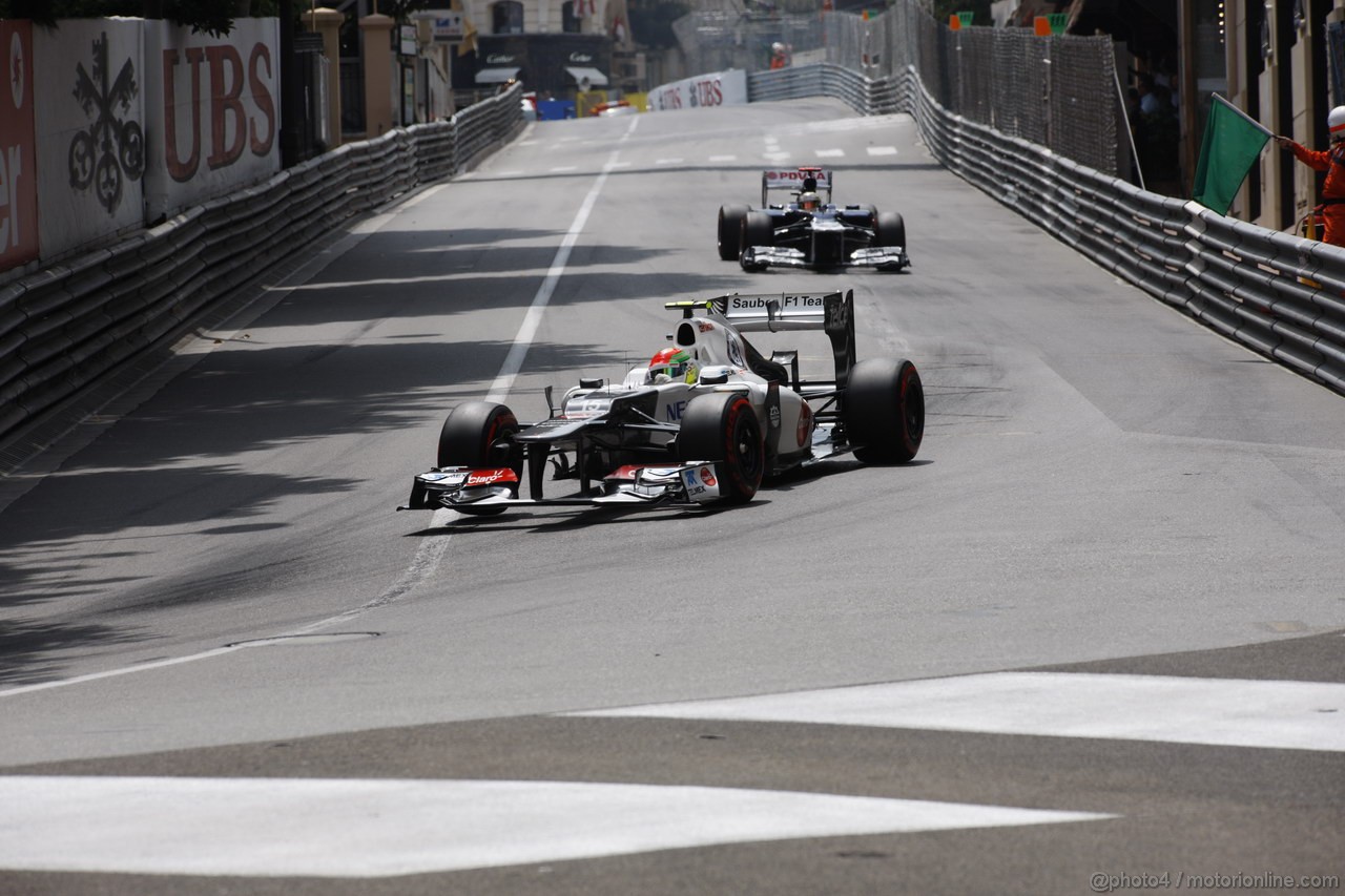 GP MONACO, 27.05.2012- Gara, Sergio Prez (MEX) Sauber F1 Team C31 