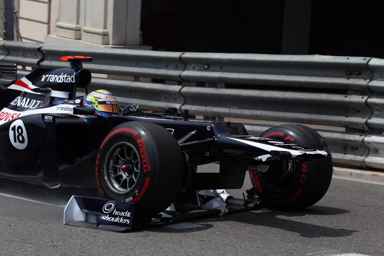 GP MONACO, 27.05.2012- Gara, Pastor Maldonado (VEN) Williams F1 Team FW34