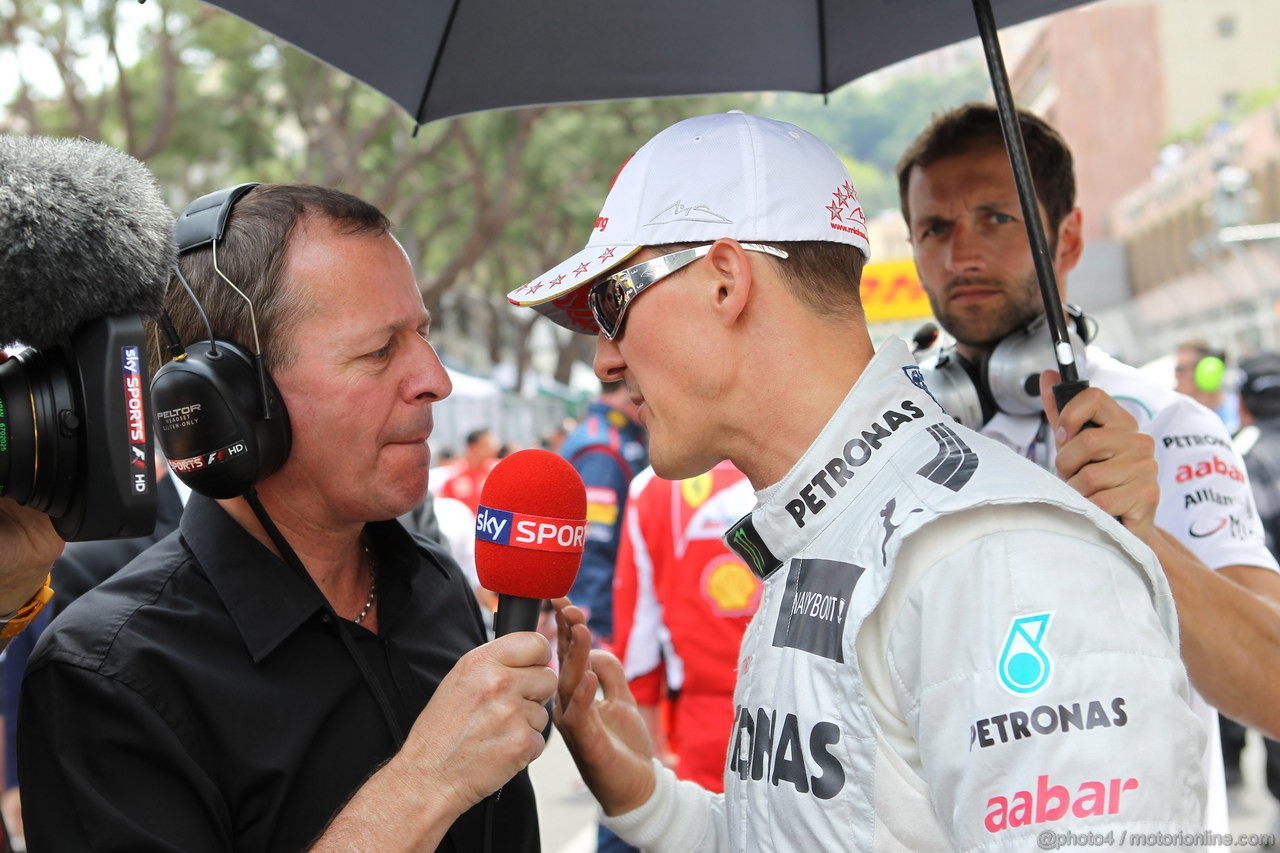 GP MONACO, 27.05.2012- Gara, Michael Schumacher (GER) Mercedes AMG F1 W03 