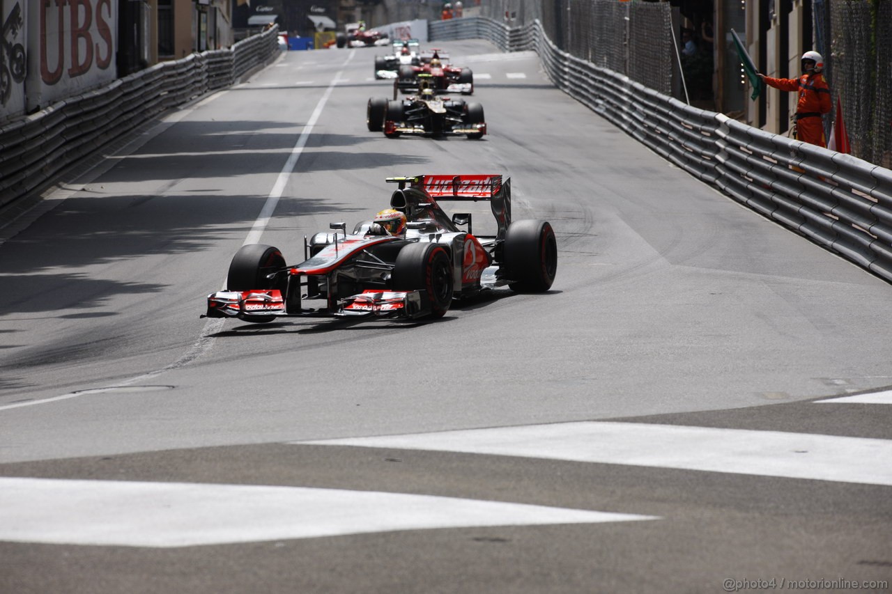 GP MONACO, 27.05.2012- Gara, Lewis Hamilton (GBR) McLaren Mercedes MP4-27 