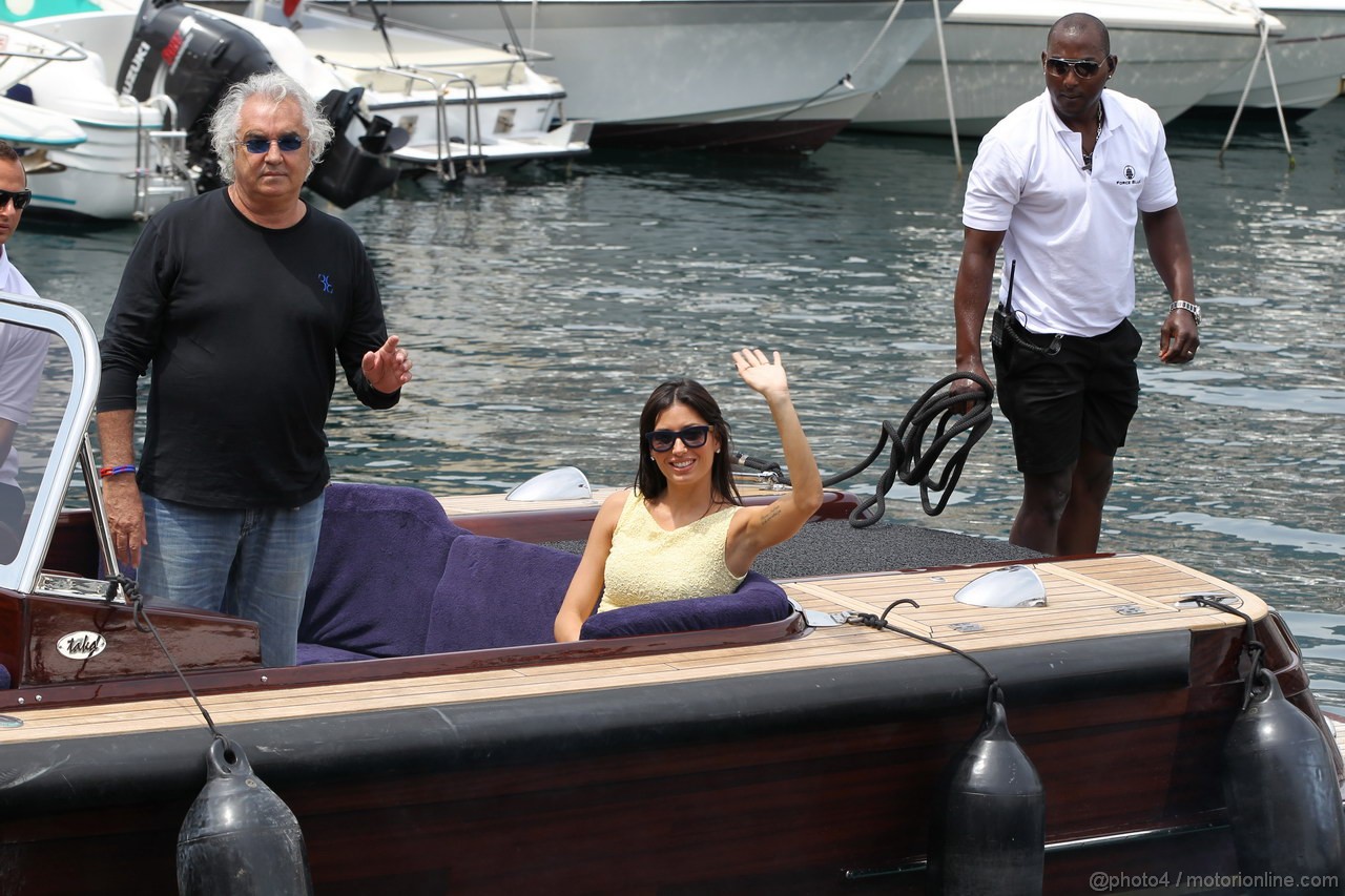 GP MONACO, 27.05.2012- Flavio Briatore (ITA) e Elisabetta Gregoraci (ITA), wife of Flavio Briatore (ITA) 