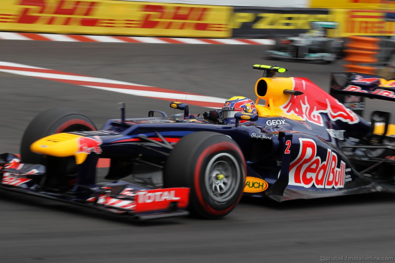 GP MONACO, 27.05.2012- Gara, Mark Webber (AUS) Red Bull Racing RB8 