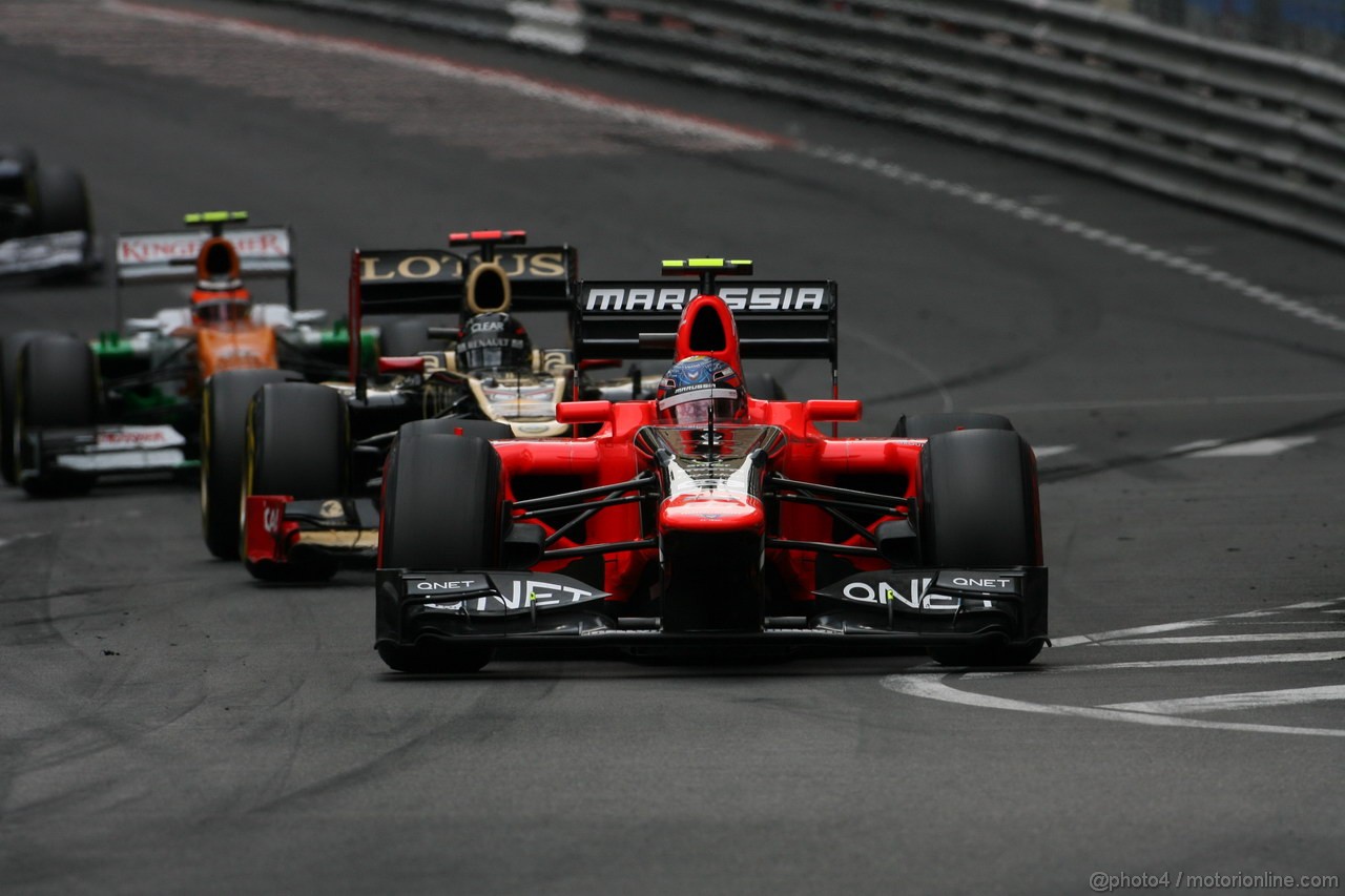 GP MONACO, 27.05.2012- Gara, Timo Glock (GER) Marussia F1 Team MR01 