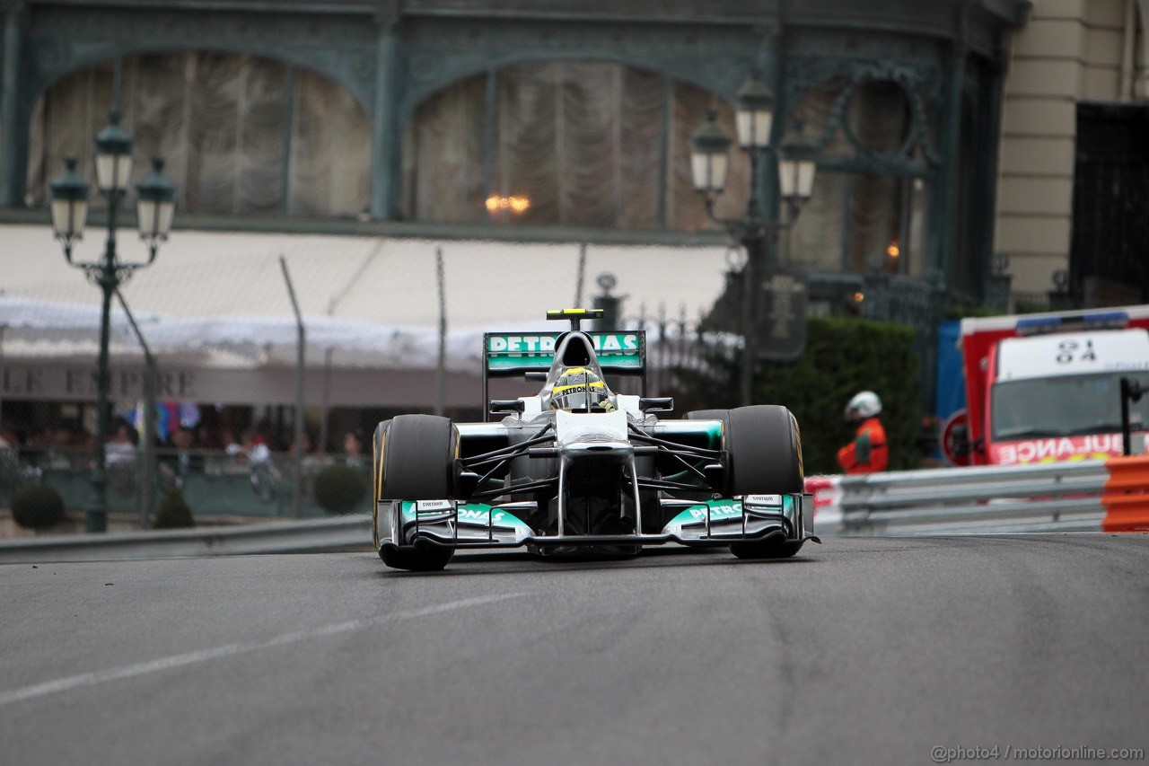 GP MONACO, 27.05.2012- Gara, Nico Rosberg (GER) Mercedes AMG F1 W03 