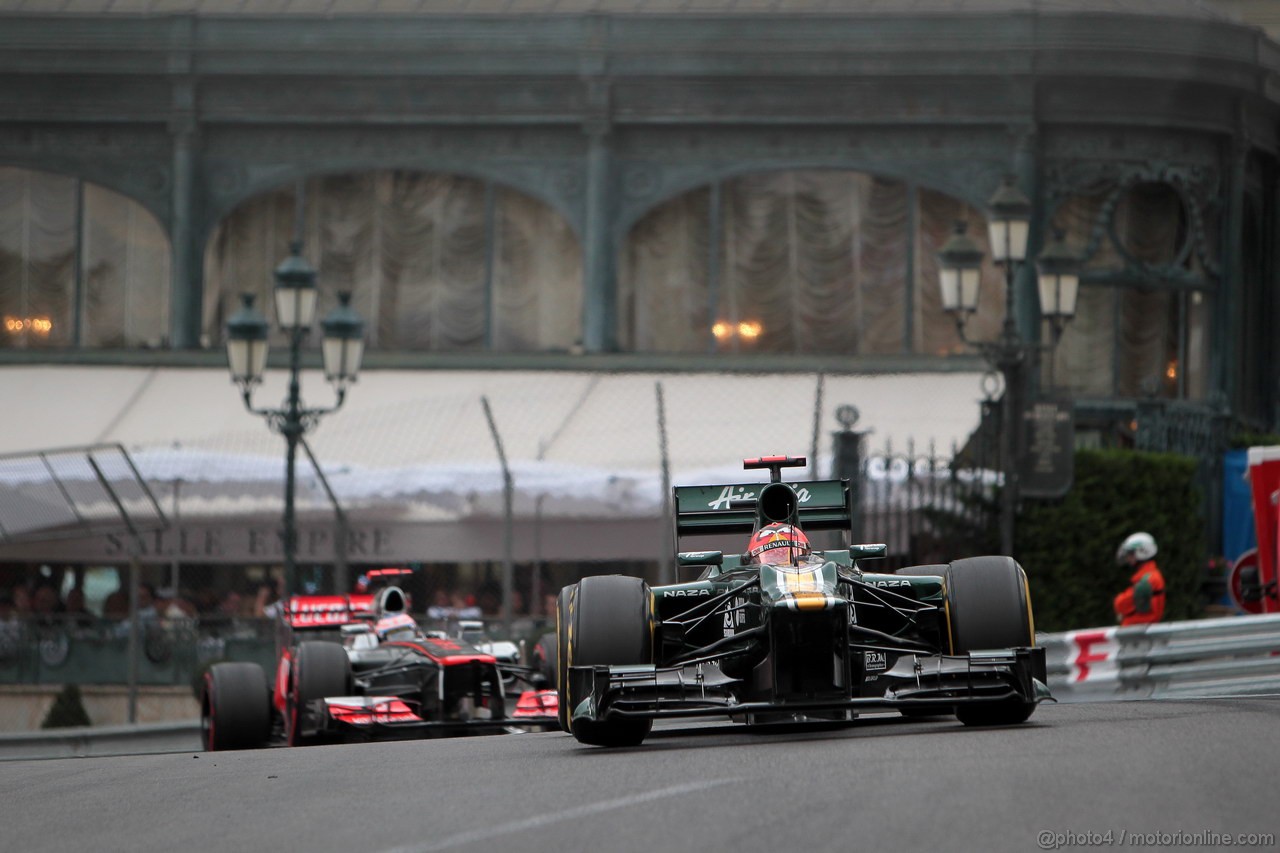 GP MONACO, 27.05.2012- Gara, Heikki Kovalainen (FIN) Caterham F1 Team CT01 