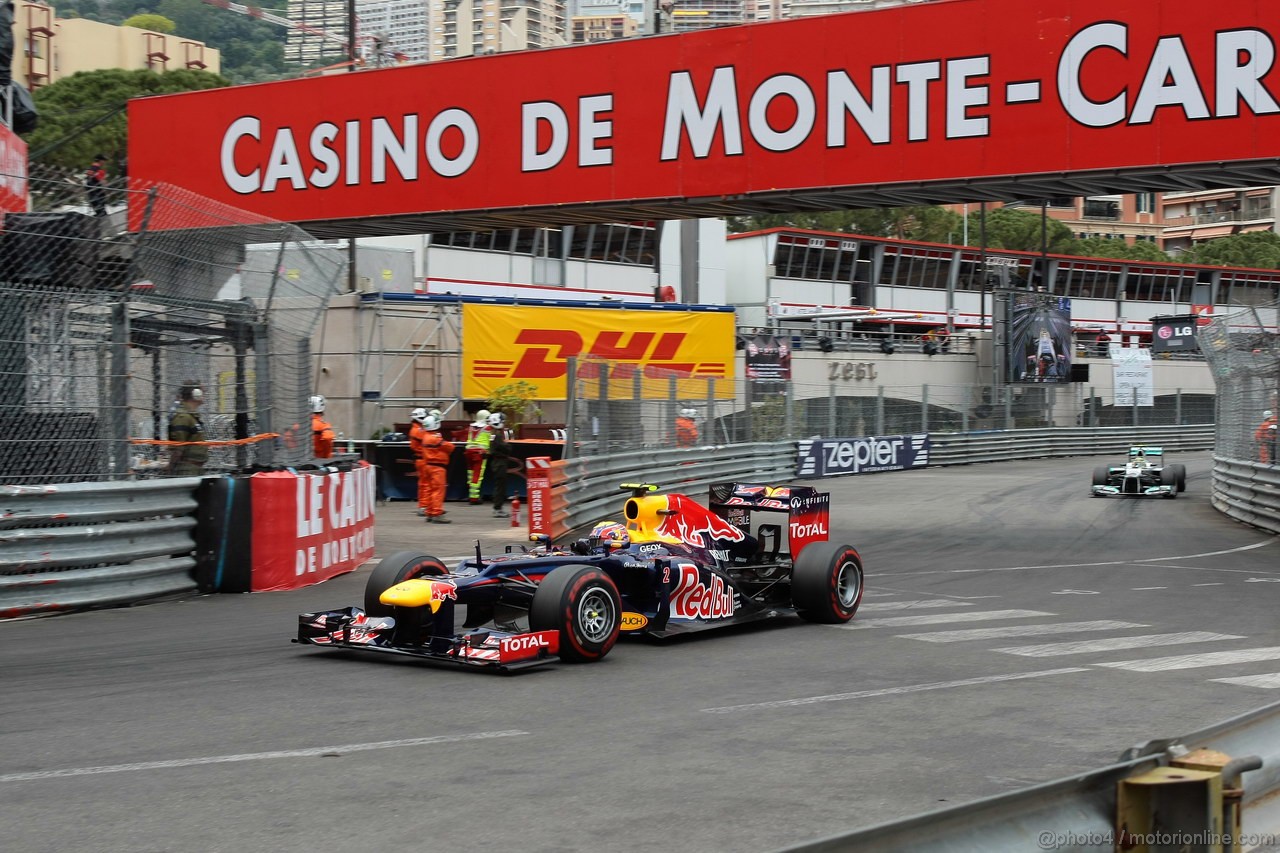 GP MONACO, 27.05.2012- Gara, Mark Webber (AUS) Red Bull Racing RB8 
