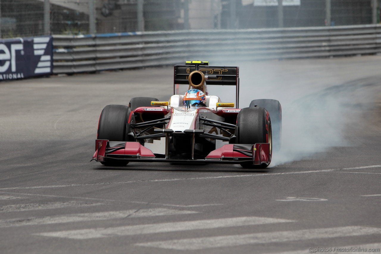 GP MONACO, 27.05.2012- Gara, Narain Karthikeyan (IND) HRT Formula 1 Team F112 