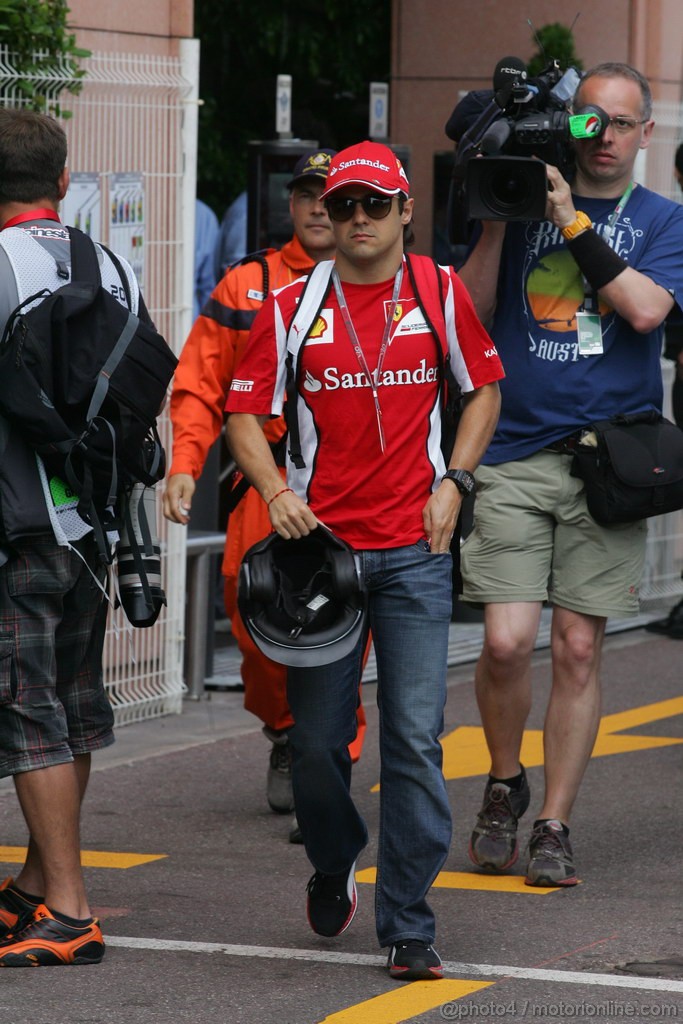 GP MONACO, 27.05.2012- Felipe Massa (BRA) Ferrari F2012 