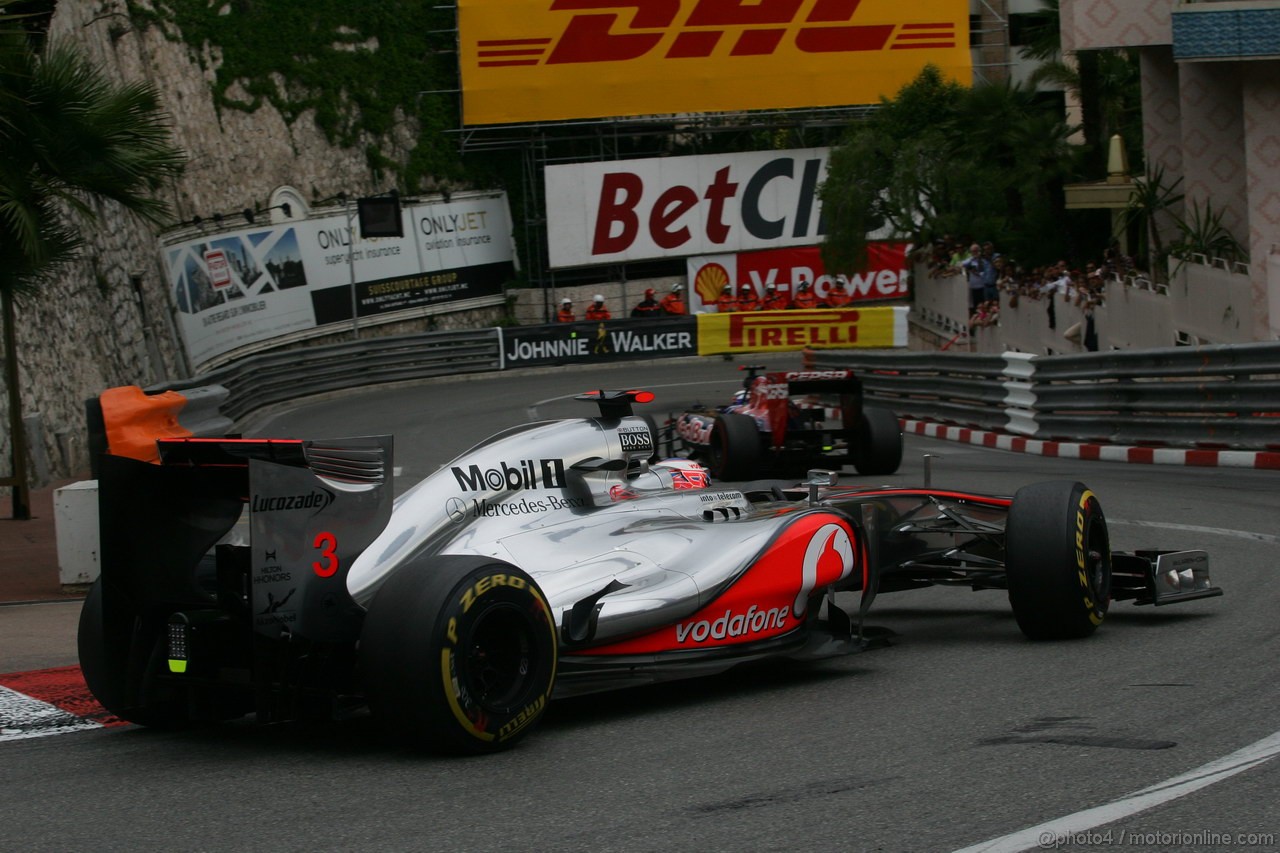 GP MONACO, 27.05.2012- Gara, Jenson Button (GBR) McLaren Mercedes MP4-27 
