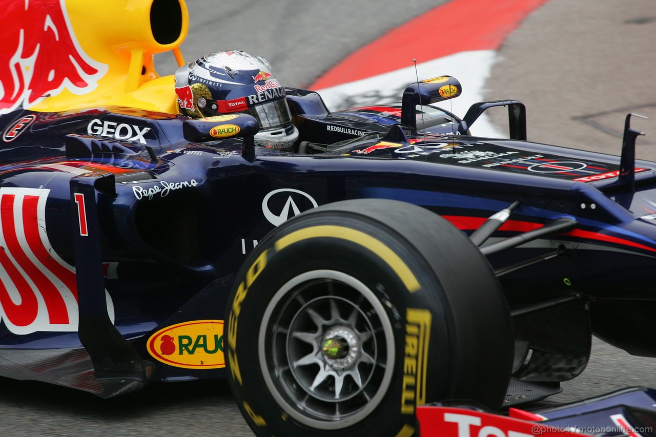 GP MONACO, 27.05.2012- Gara, Sebastian Vettel (GER) Red Bull Racing RB8