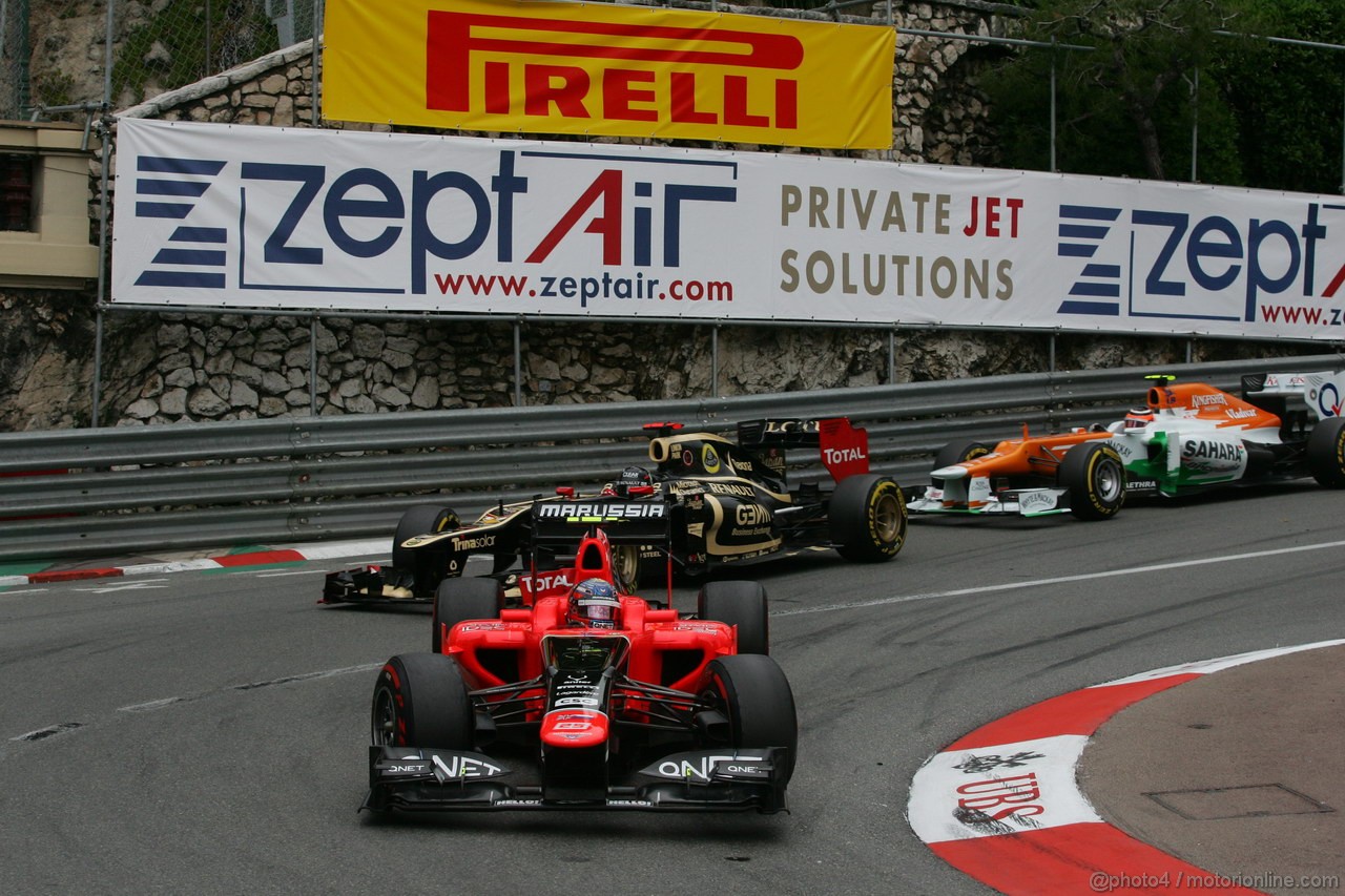 GP MONACO, 27.05.2012- Gara, Timo Glock (GER) Marussia F1 Team MR01 