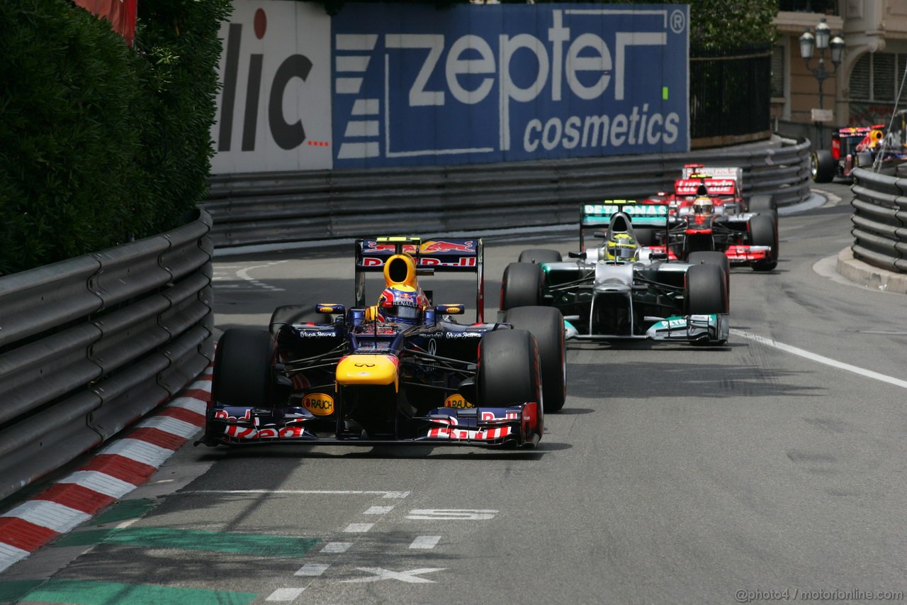 GP MONACO, 27.05.2012- Gara, Mark Webber (AUS) Red Bull Racing RB8