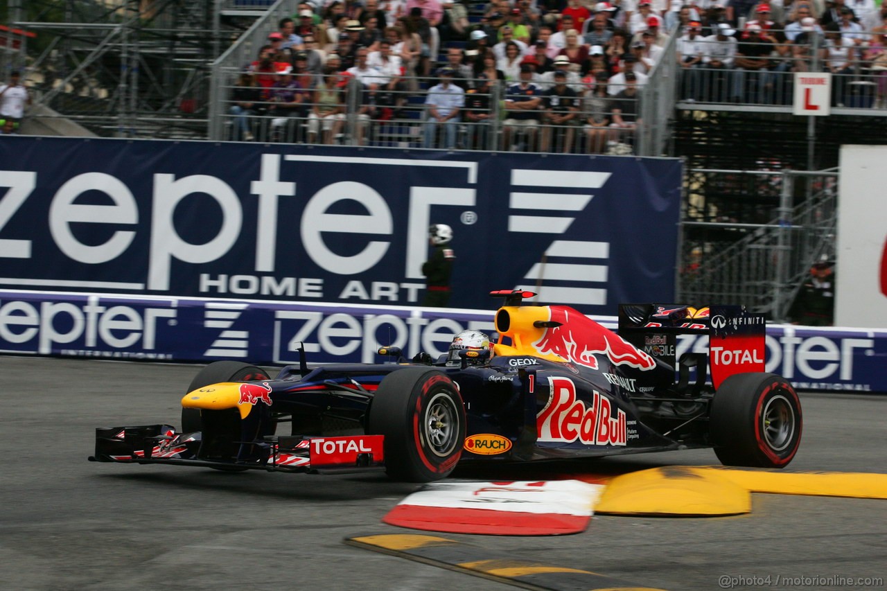 GP MONACO, 27.05.2012- Gara, Sebastian Vettel (GER) Red Bull Racing RB8 