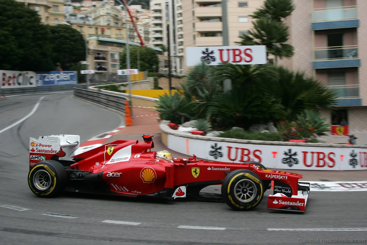 GP MONACO, 27.05.2012- Gara, Fernando Alonso (ESP) Ferrari F2012 