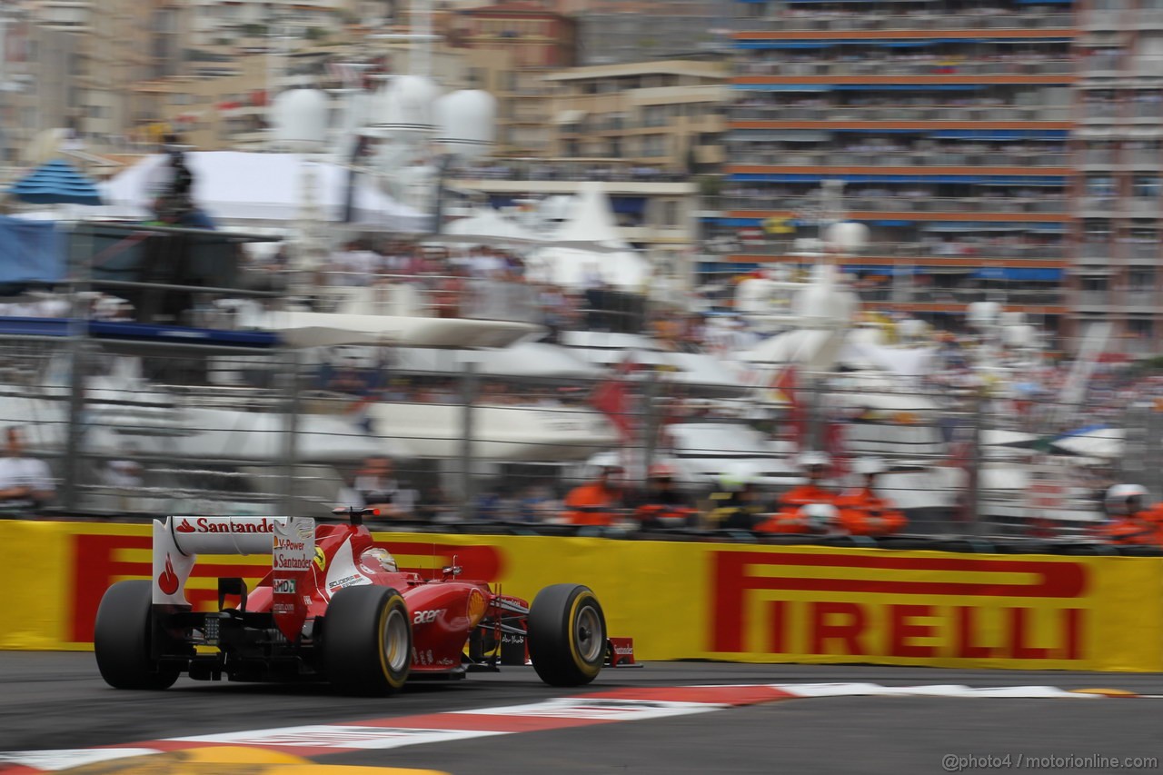 GP MONACO, 27.05.2012- Gara, Fernando Alonso (ESP) Ferrari F2012