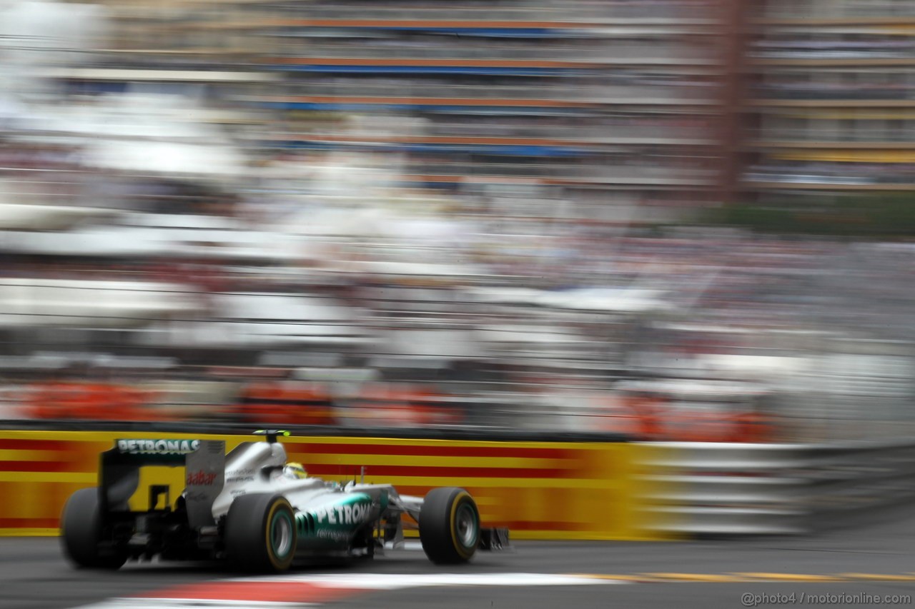 GP MONACO, 27.05.2012- Gara, Nico Rosberg (GER) Mercedes AMG F1 W03