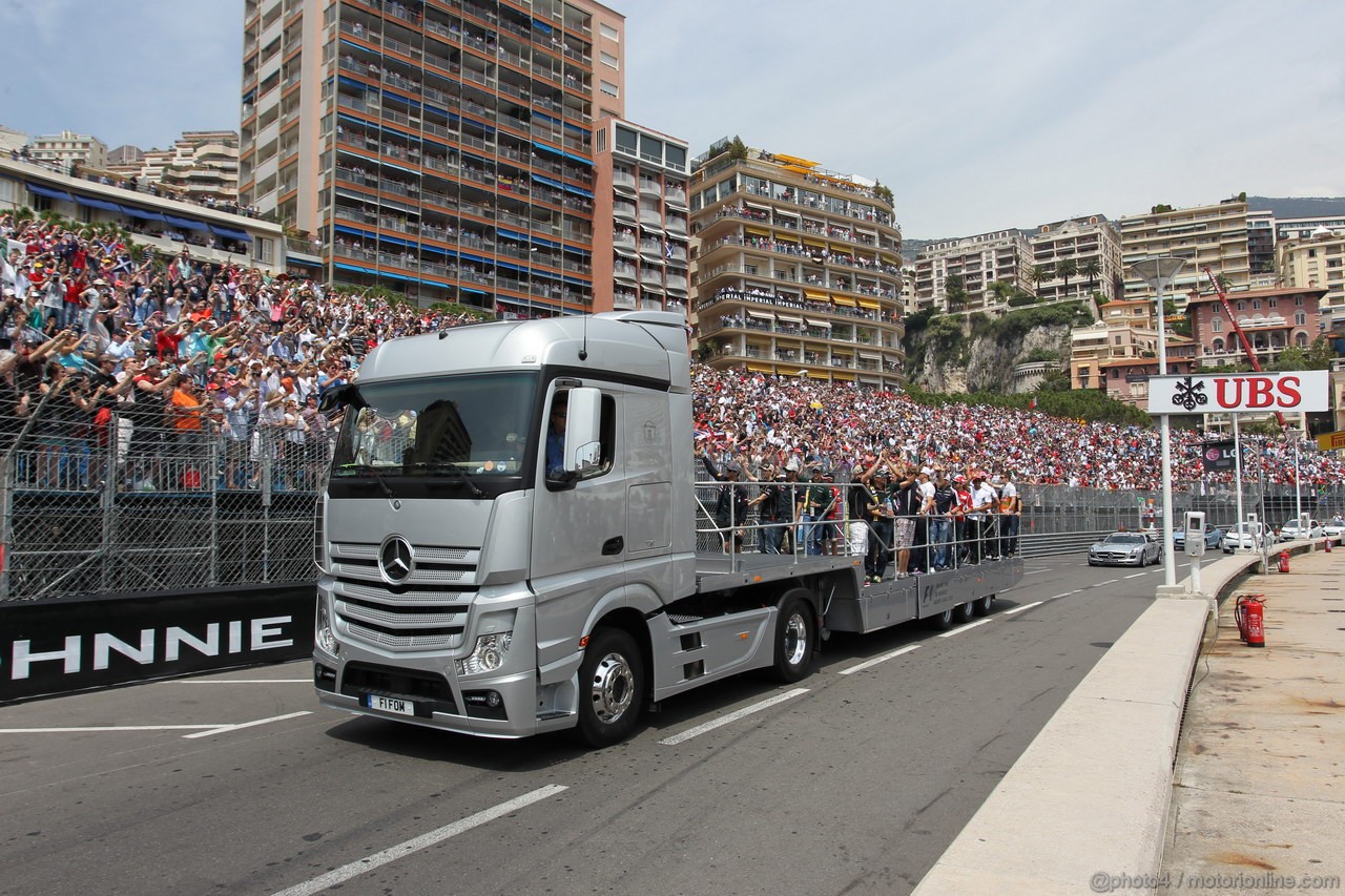 GP MONACO, 27.05.2012- drivers parade  