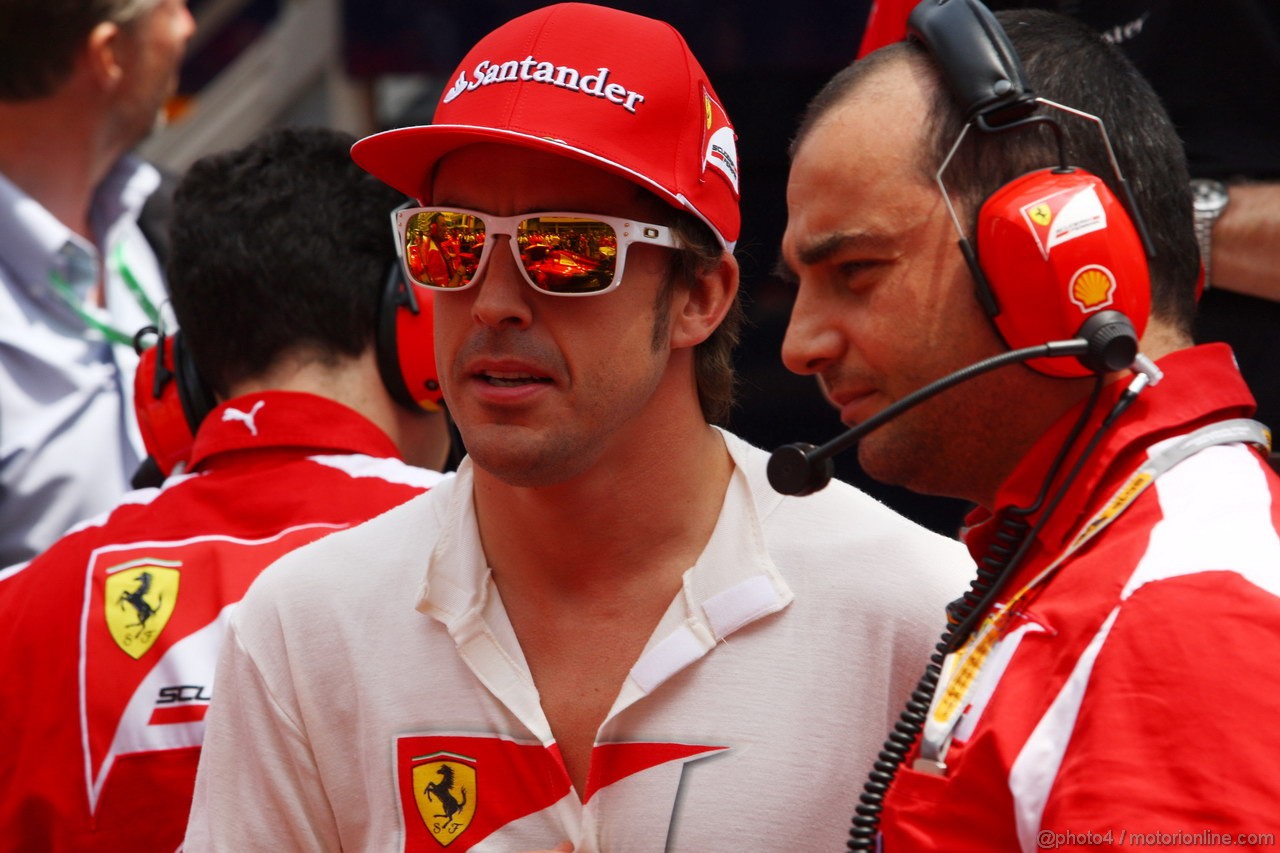 GP MONACO, 27.05.2012- Gara, Fernando Alonso (ESP) Ferrari F2012