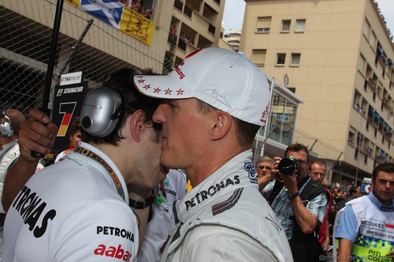 GP MONACO, 27.05.2012- Gara, Michael Schumacher (GER) Mercedes AMG F1 W03 
