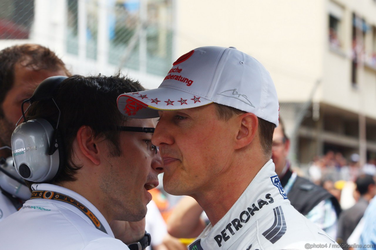 GP MONACO, 27.05.2012- Gara, Michael Schumacher (GER) Mercedes AMG F1 W03 