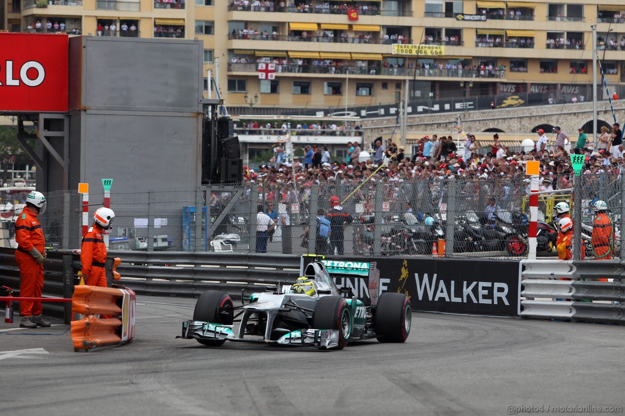 GP MONACO, 27.05.2012- Gara, Nico Rosberg (GER) Mercedes AMG F1 W03 