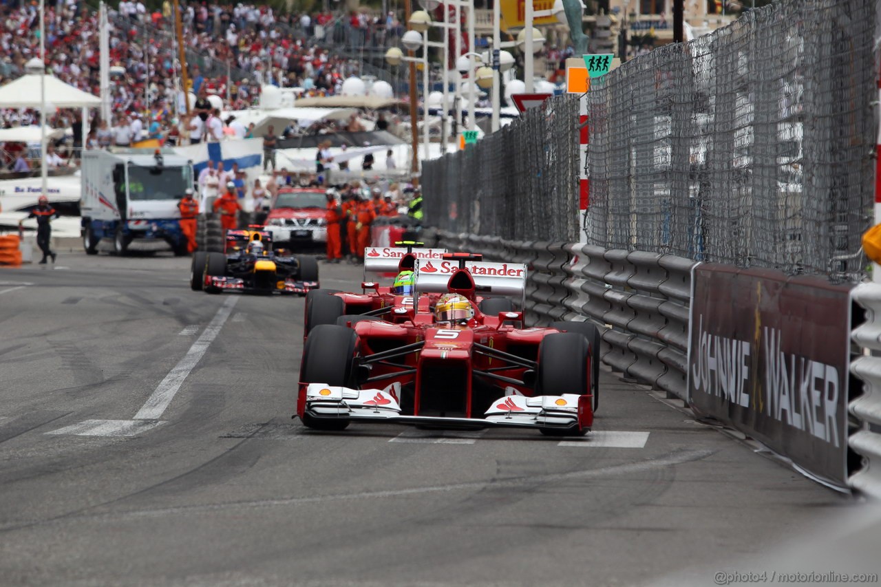 GP MONACO, 27.05.2012- Gara, Fernando Alonso (ESP) Ferrari F2012 