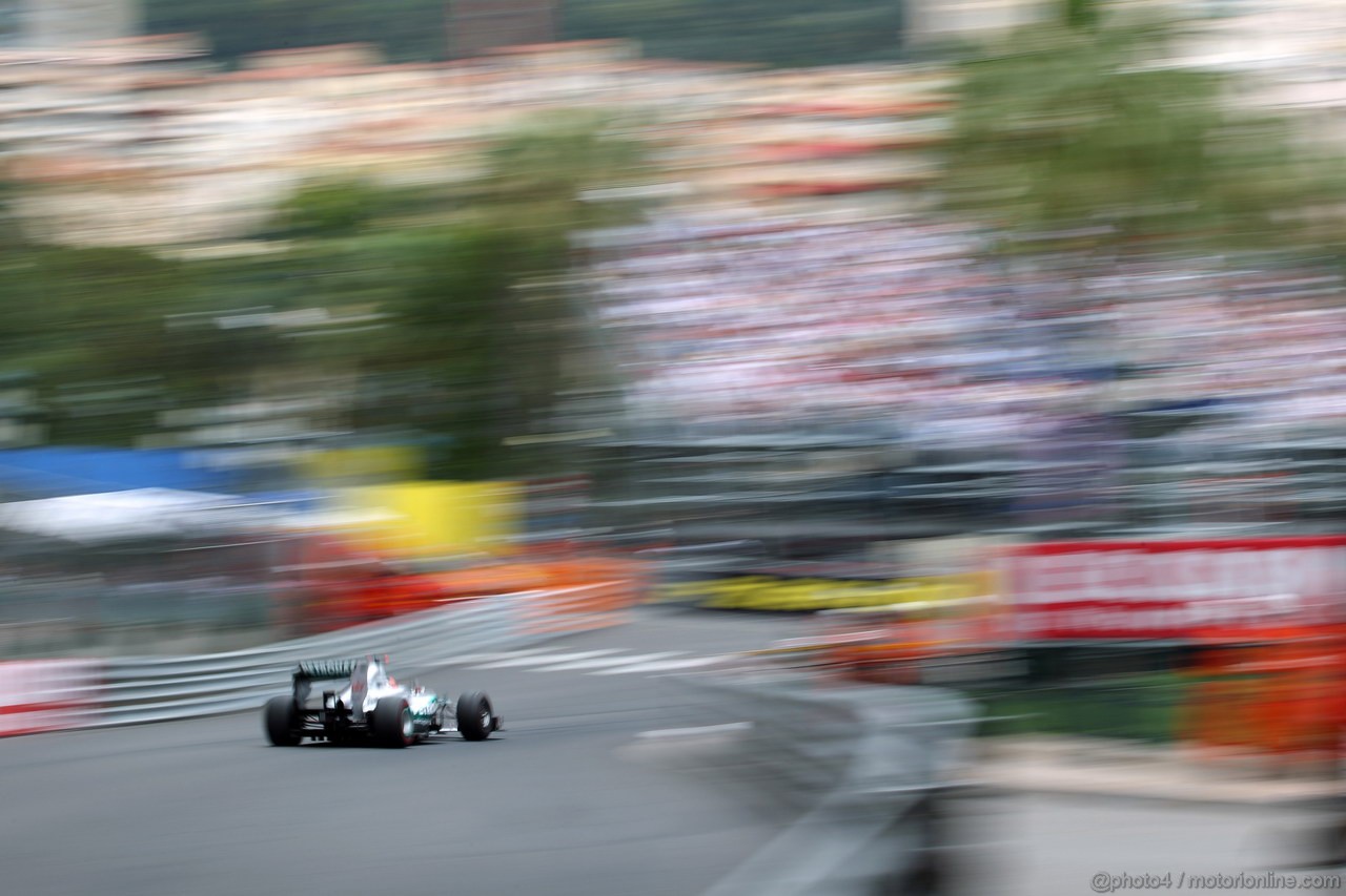 GP MONACO, 27.05.2012- Gara, Michael Schumacher (GER) Mercedes AMG F1 W03 