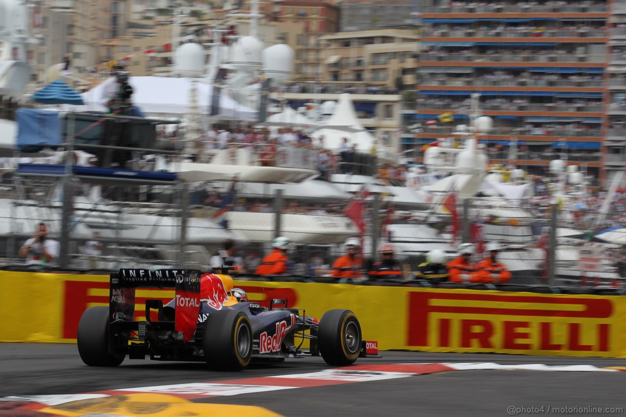 GP MONACO, 27.05.2012- Gara, Sebastian Vettel (GER) Red Bull Racing RB8 