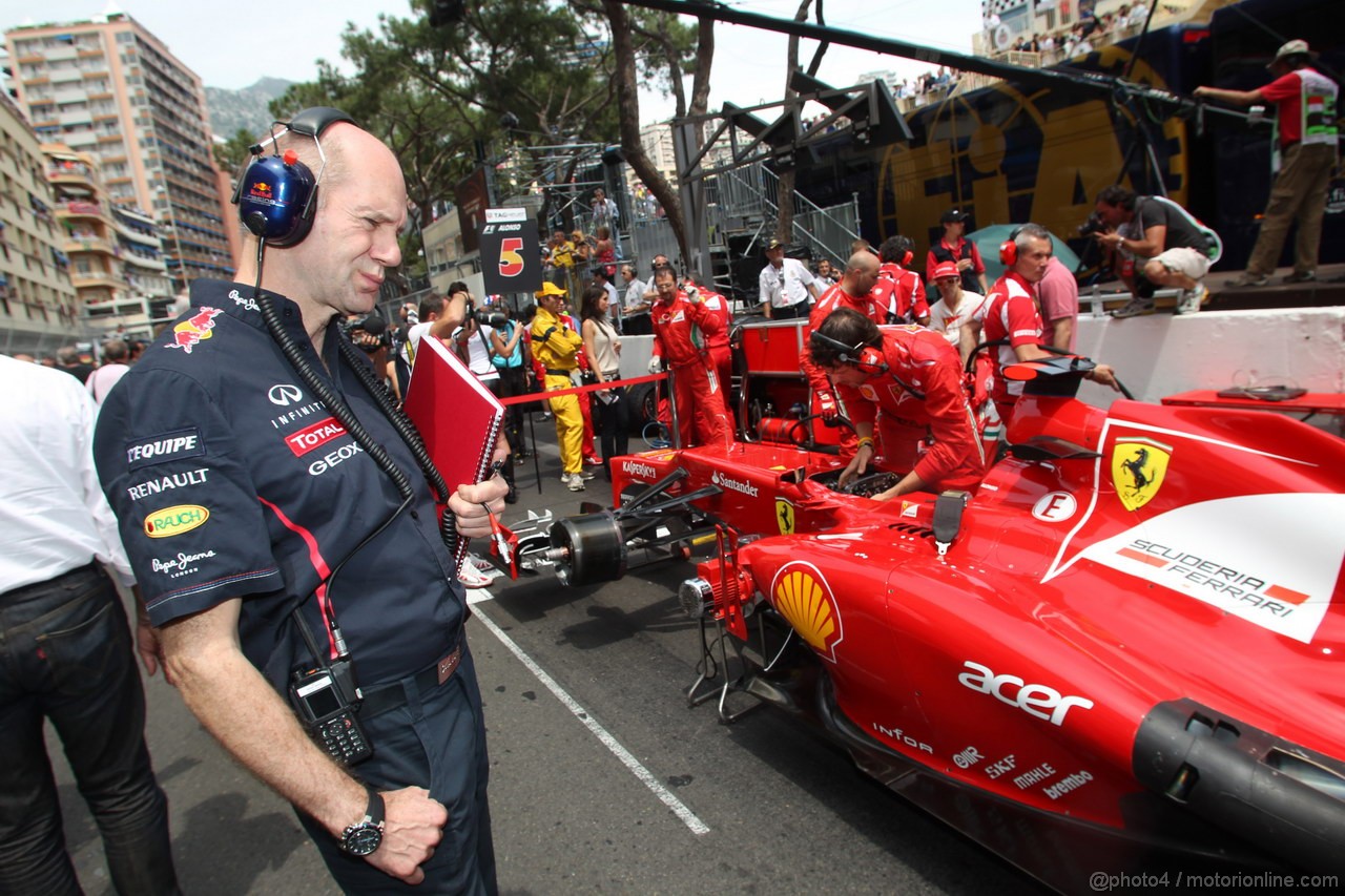 GP MONACO, 27.05.2012- Gara, Adrian Newey (GBR), Red Bull Racing , Technical Operations Director 