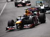 GP MONACO, 27.05.2012- Gara, Mark Webber (AUS) Red Bull Racing RB8 e Nico Rosberg (GER) Mercedes AMG F1 W03 