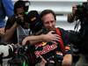 GP MONACO, 27.05.2012- Gara, Mark Webber (AUS) Red Bull Racing RB8 vincitore e Christian Horner (GBR), Red Bull Racing, Sporting Director