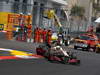 GP MONACO, 27.05.2012- Gara, Pedro de la Rosa (ESP) HRT Formula 1 Team F112 crash