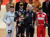 GP MONACO, 27.05.2012- Gara, Mark Webber (AUS) Red Bull Racing RB8 vincitore, secondo Nico Rosberg (GER) Mercedes AMG F1 W03, terzo Fernando Alonso (ESP) Ferrari F2012 e Adrian Newey (GBR), Red Bull Racing , Technical Operations Director