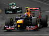 GP MONACO, 27.05.2012- Gara, Mark Webber (AUS) Red Bull Racing RB8 e Nico Rosberg (GER) Mercedes AMG F1 W03