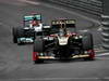 GP MONACO, 27.05.2012- Gara, Kimi Raikkonen (FIN) Lotus F1 Team E20 davanti a Michael Schumacher (GER) Mercedes AMG F1 W03 