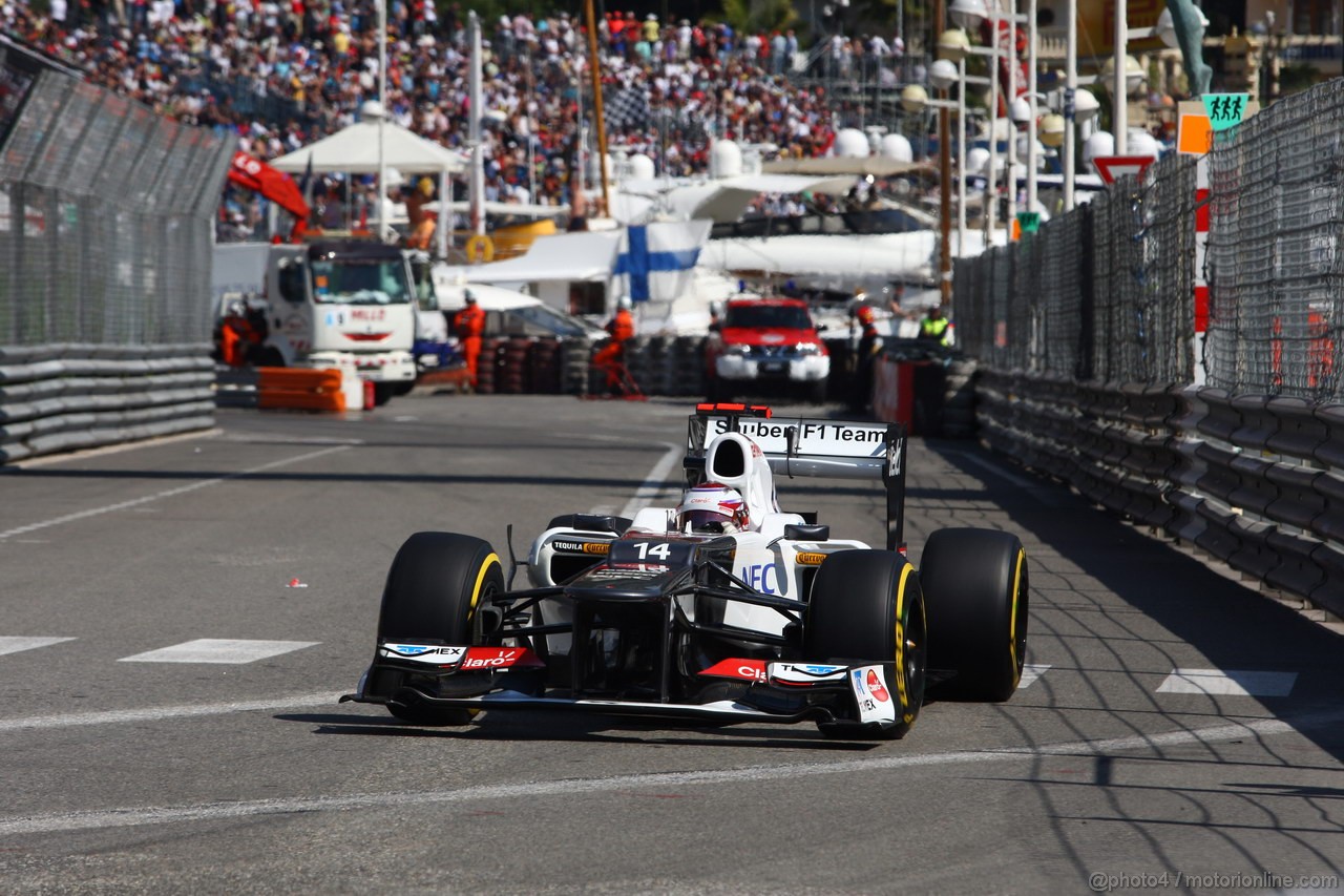 GP MONACO, 24.05.2012- Prove Libere 1, Kamui Kobayashi (JAP) Sauber F1 Team C31 