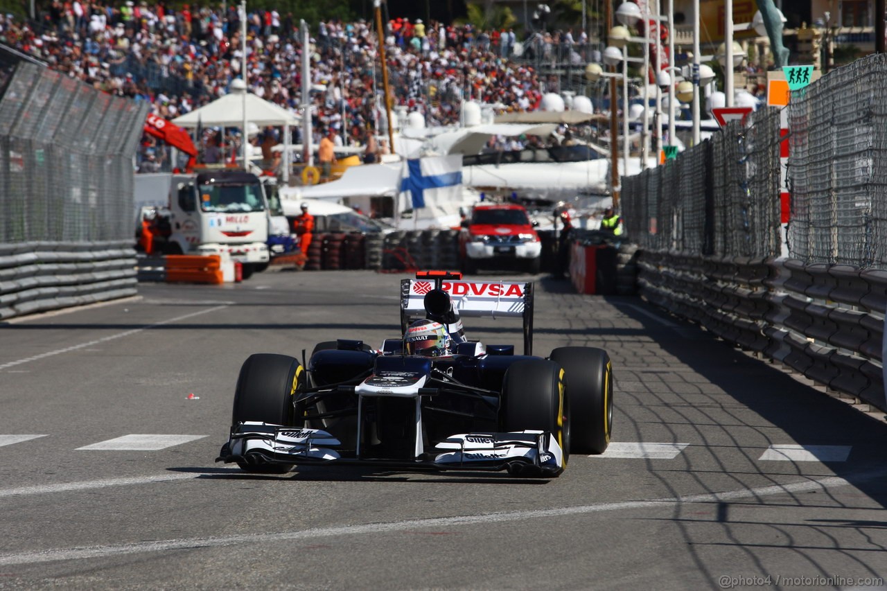 GP MONACO, 24.05.2012- Prove Libere 1, Pastor Maldonado (VEN) Williams F1 Team FW34 