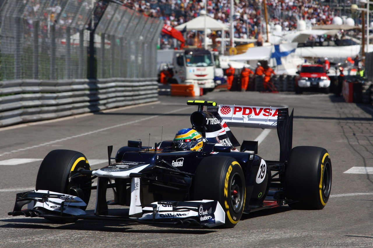 GP MONACO, 24.05.2012- Prove Libere 1, Bruno Senna (BRA) Williams F1 Team FW34 