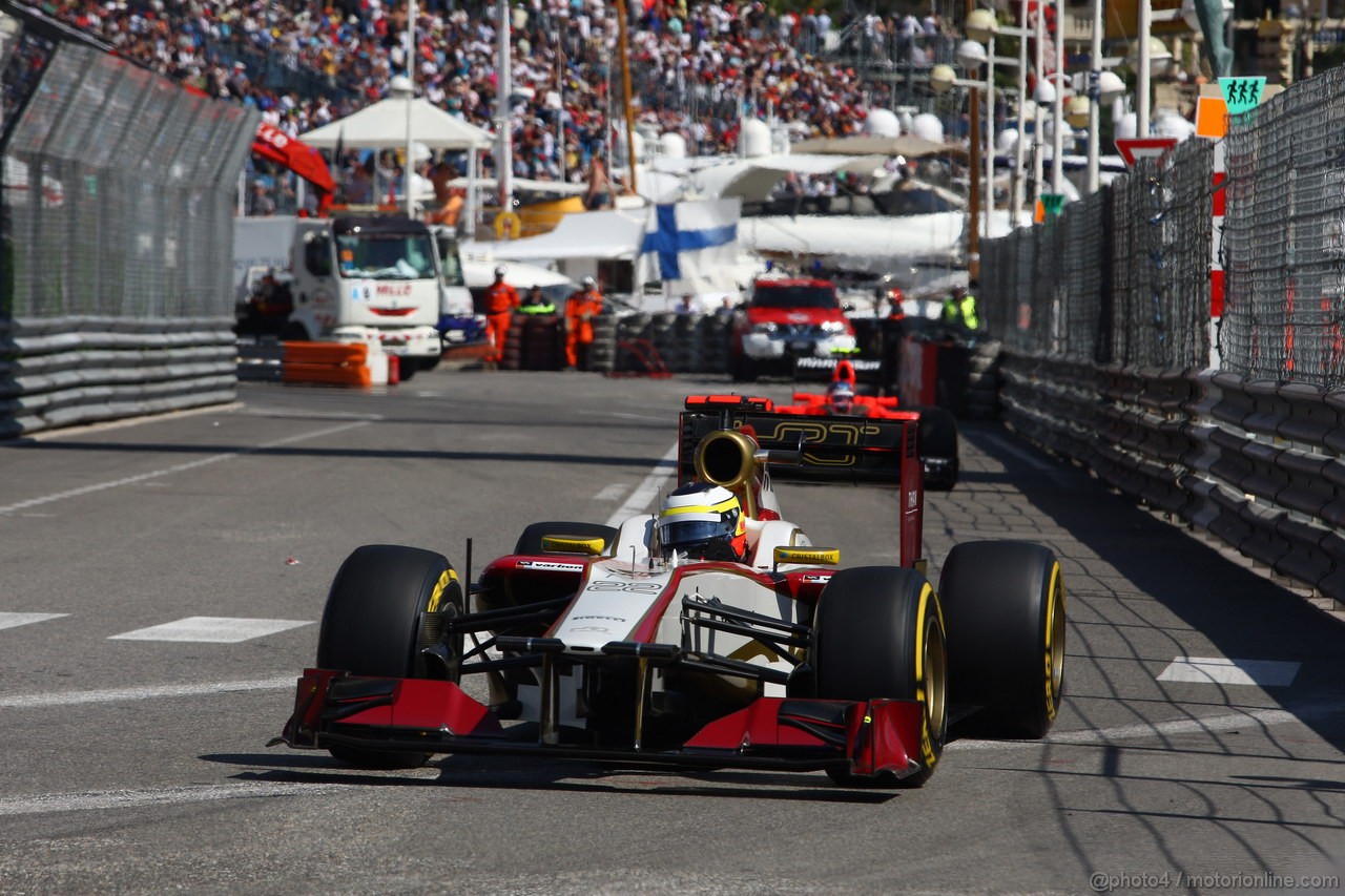 GP MONACO, 24.05.2012- Prove Libere 1, Pedro de la Rosa (ESP) HRT Formula 1 Team F112 