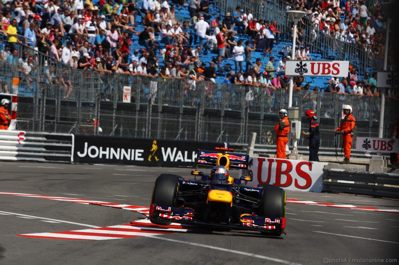 GP MONACO, 24.05.2012- Prove Libere 1, Sebastian Vettel (GER) Red Bull Racing RB8