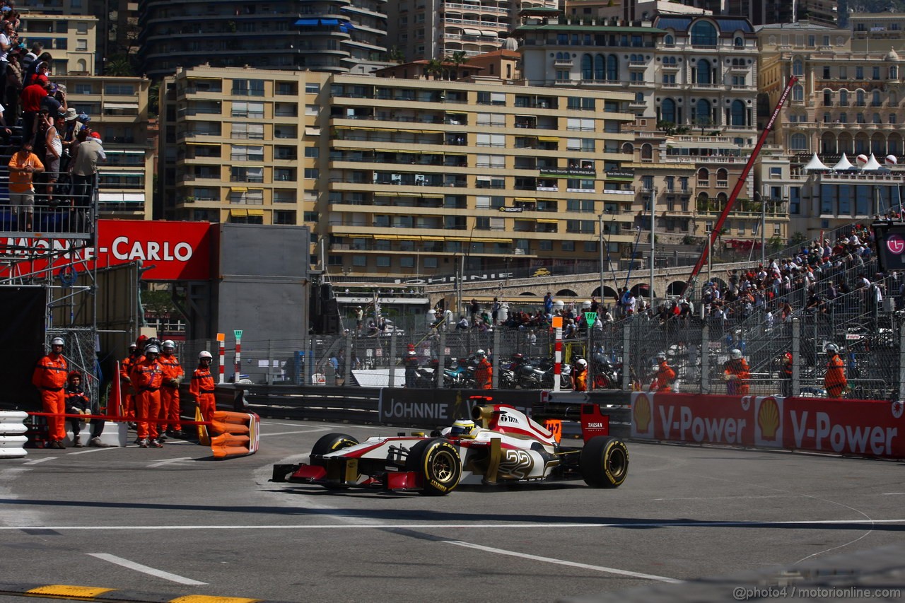 GP MONACO, 24.05.2012- Prove Libere 1, Pedro de la Rosa (ESP) HRT Formula 1 Team F112 