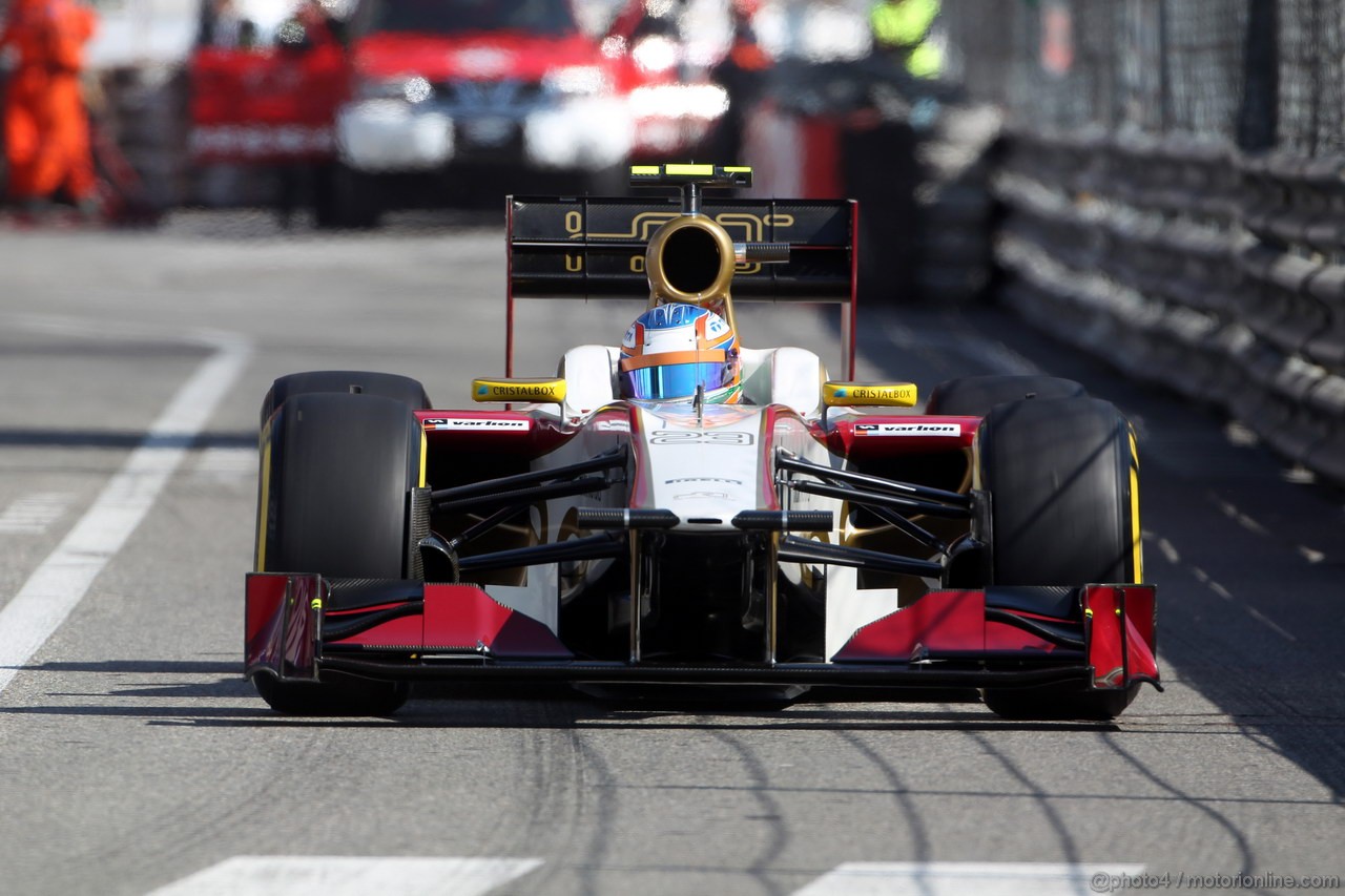 GP MONACO, 24.05.2012- Prove Libere 1, Narain Karthikeyan (IND) HRT Formula 1 Team F112 
