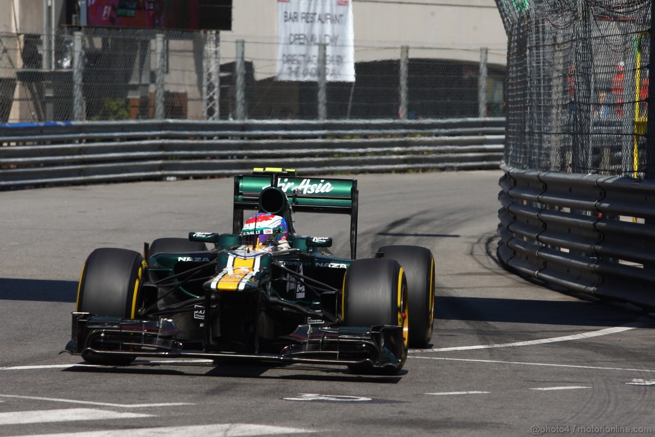 GP MONACO, 24.05.2012- Prove Libere 1, Vitaly Petrov (RUS) Caterham F1 Team CT01 
