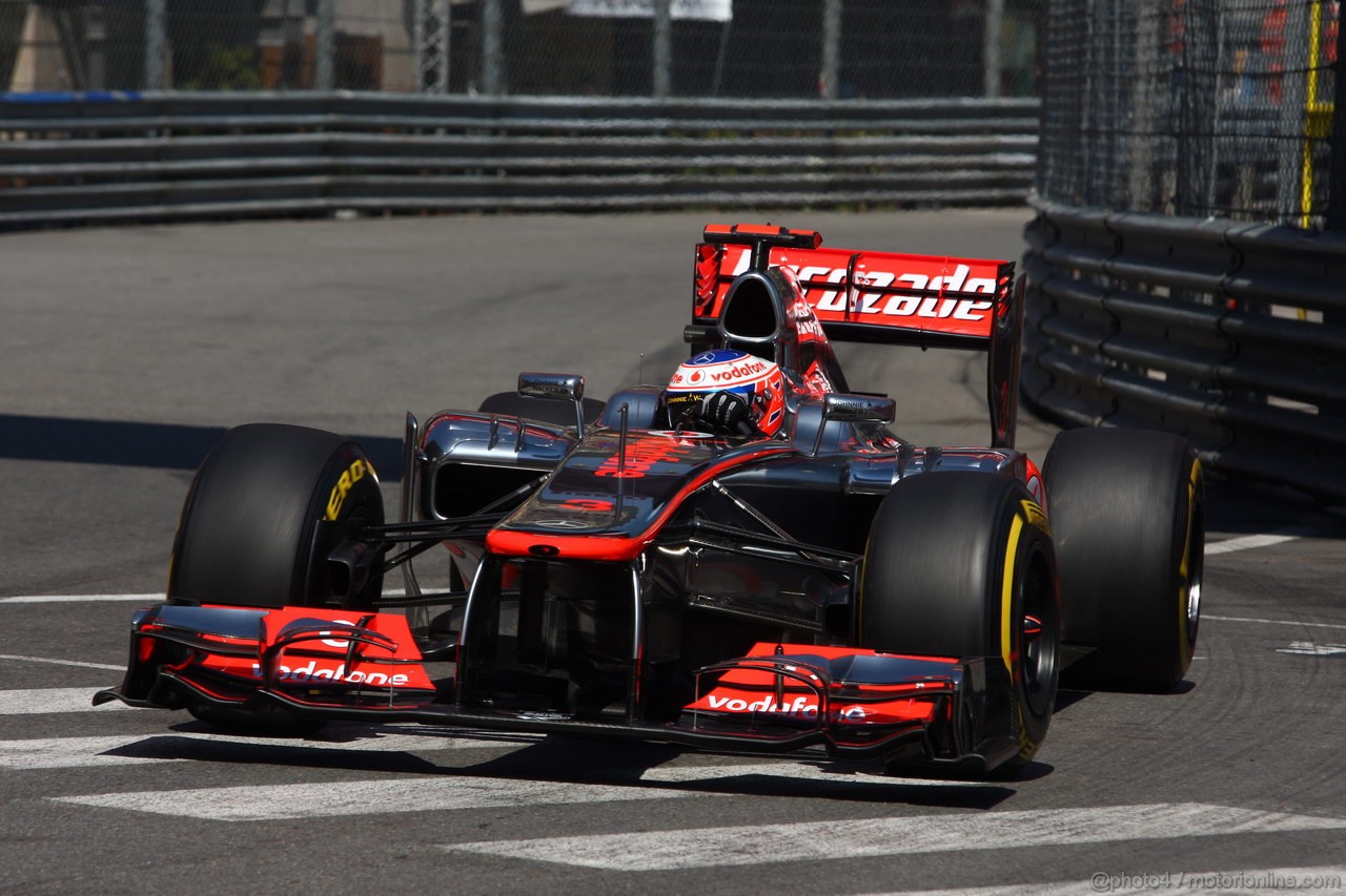 GP MONACO, 24.05.2012- Prove Libere 1, Jenson Button (GBR) McLaren Mercedes MP4-27