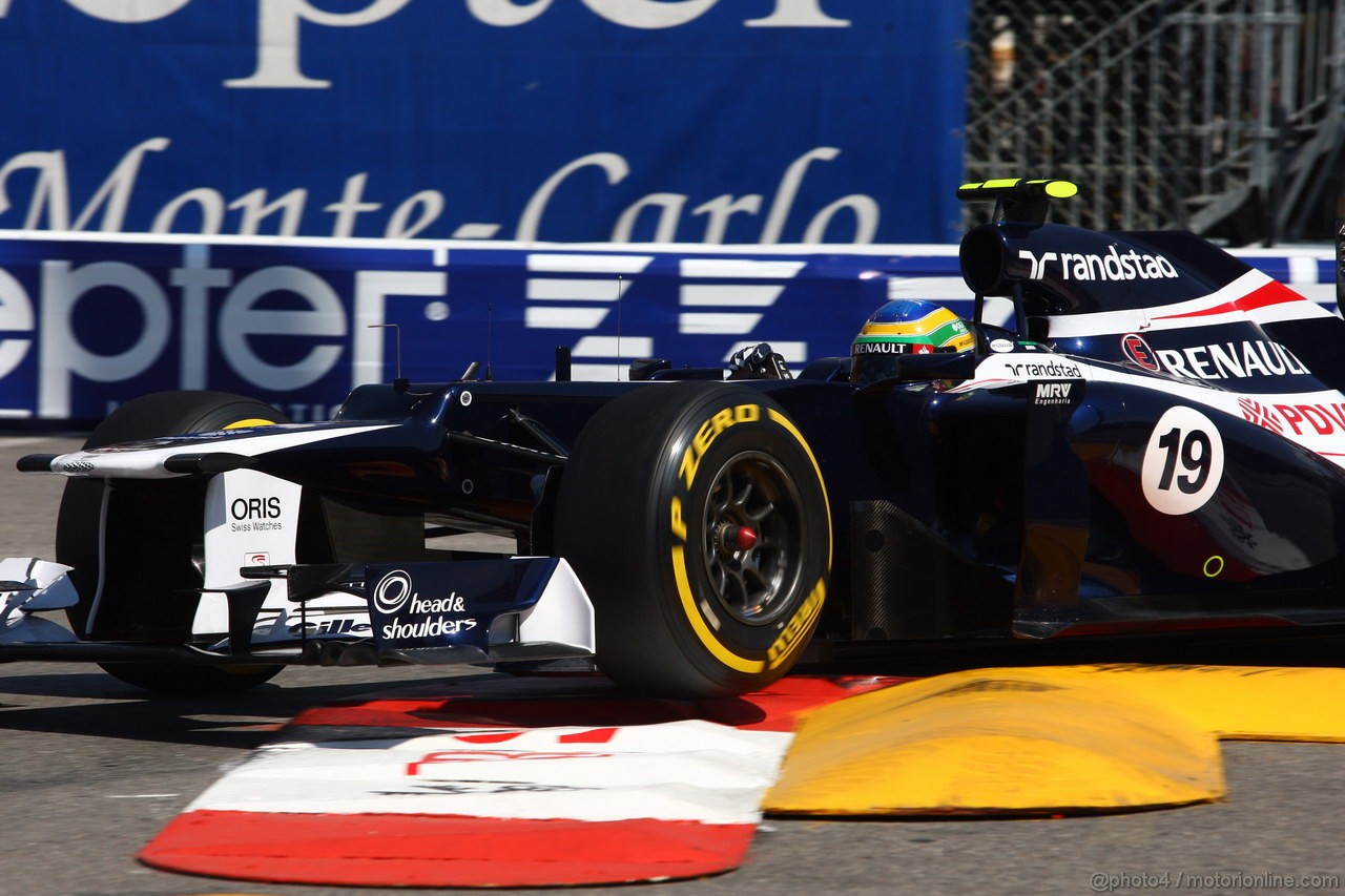 GP MONACO, 24.05.2012- Prove Libere 1, Bruno Senna (BRA) Williams F1 Team FW34 