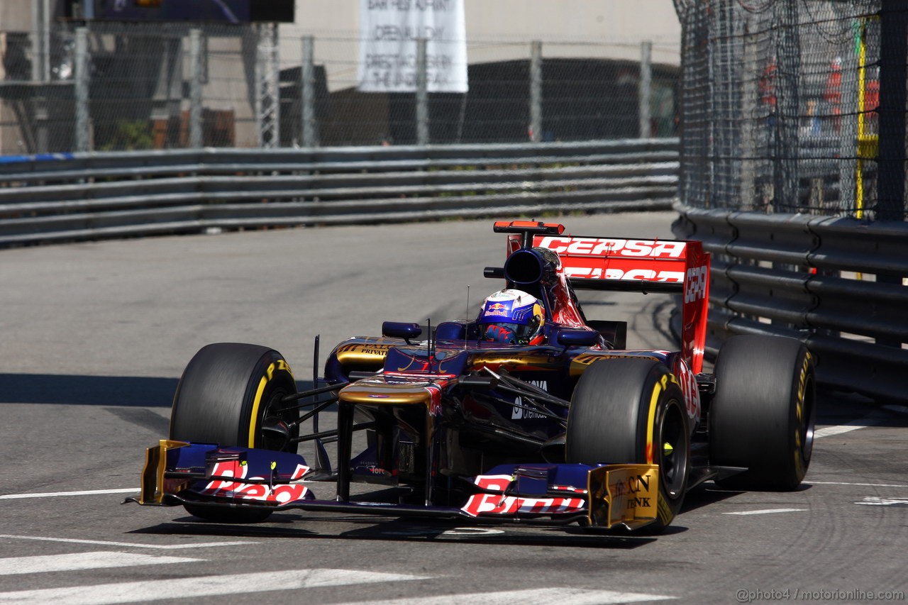 GP MONACO, 24.05.2012- Prove Libere 1, Daniel Ricciardo (AUS) Scuderia Toro Rosso STR7 