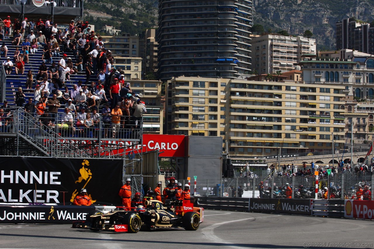 GP MONACO, 24.05.2012- Prove Libere 1, Romain Grosjean (FRA) Lotus F1 Team E20 