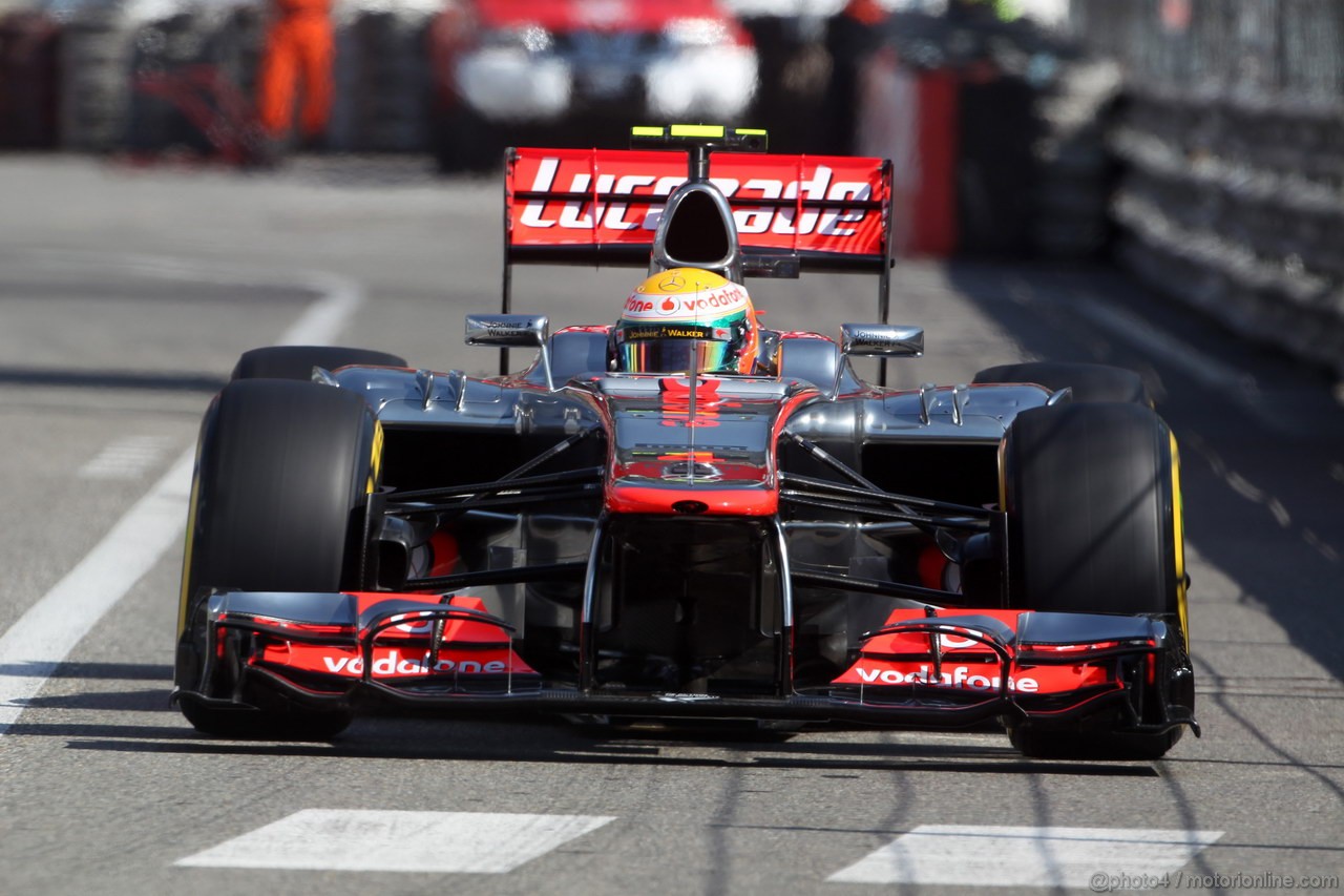GP MONACO, 24.05.2012- Prove Libere 1, Jenson Button (GBR) McLaren Mercedes MP4-27 