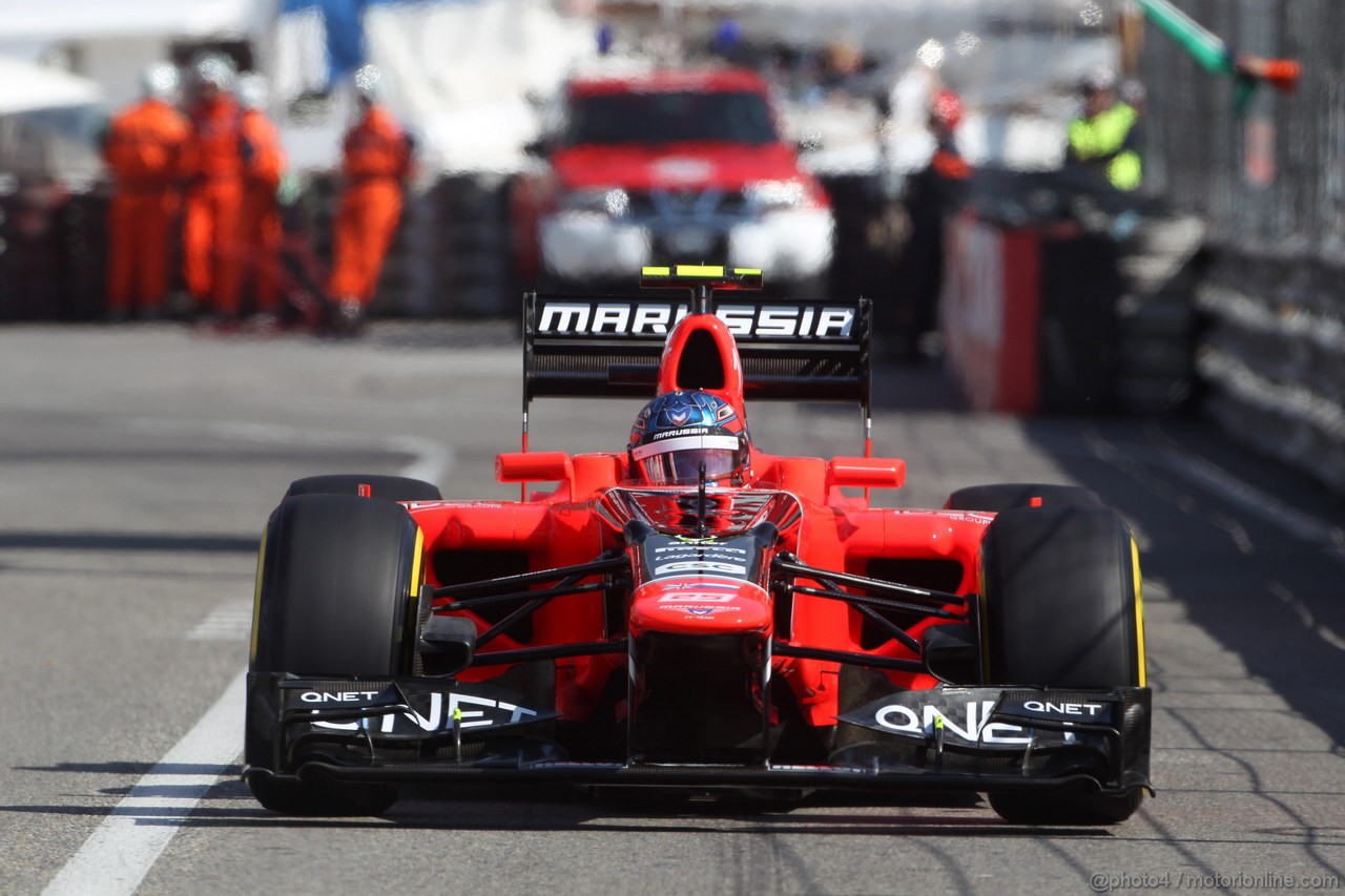 GP MONACO, 24.05.2012- Prove Libere 1, Charles Pic (FRA) Marussia F1 Team MR01 