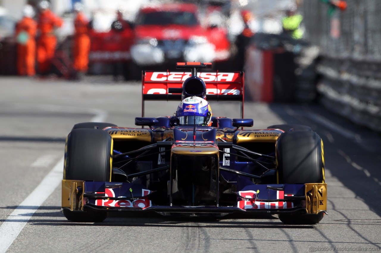 GP MONACO, 24.05.2012- Prove Libere 1, Jean-Eric Vergne (FRA) Scuderia Toro Rosso STR7 